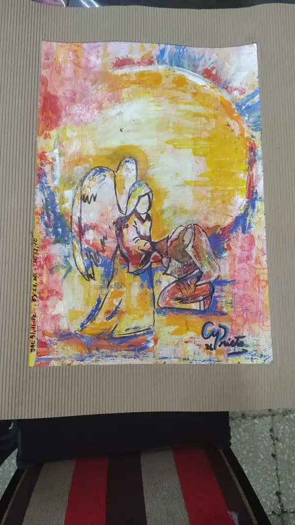 Obra de Arte; "ÁNGEL CUSTODIO.."