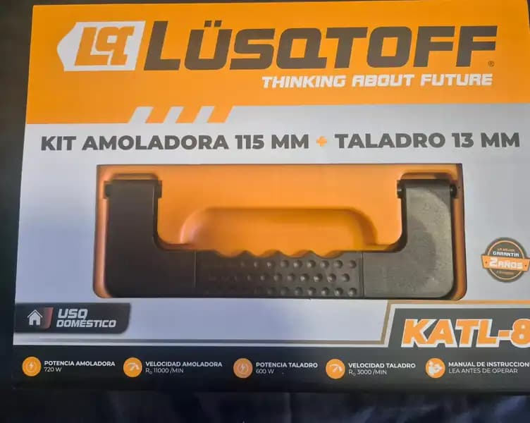 KIT AMOLADORA 115MM + TALADRO 13 MM