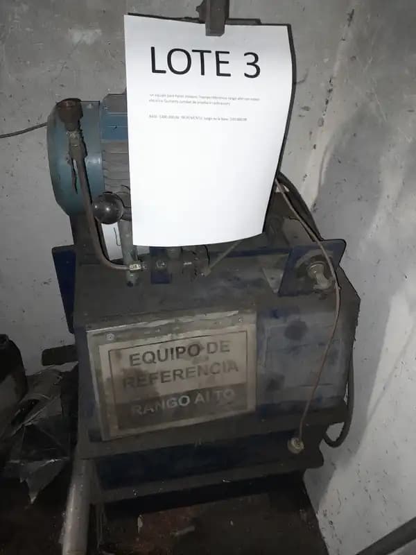 LOTE 3 EQUIPO PARA ENSAYOS