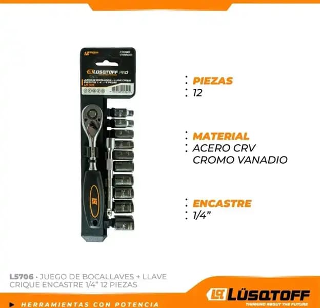 JUEGO DE BOCALLAVES + LLAVE CRIQUE
