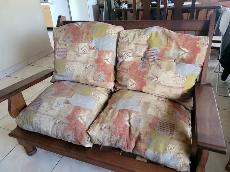 JUEGO DE SILLONES DE ALGARROBO