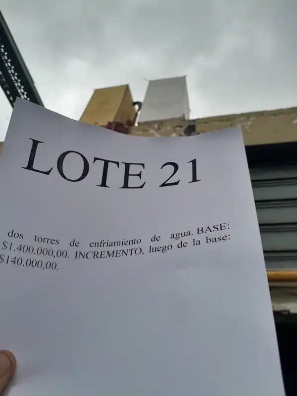 LOTE 21 - 2 TORRES ENFRIAMIENTO