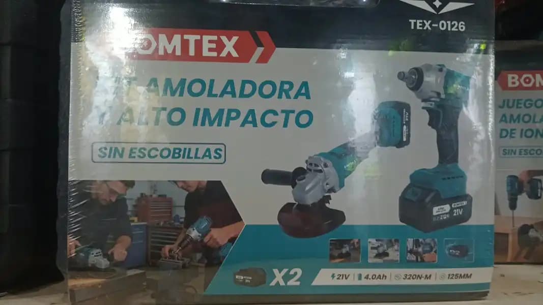 KIT DE LLAVE DE IMPACTO Y AMOLADORA