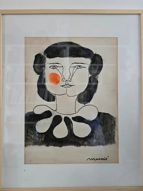 Macció - Retrato sobre papel