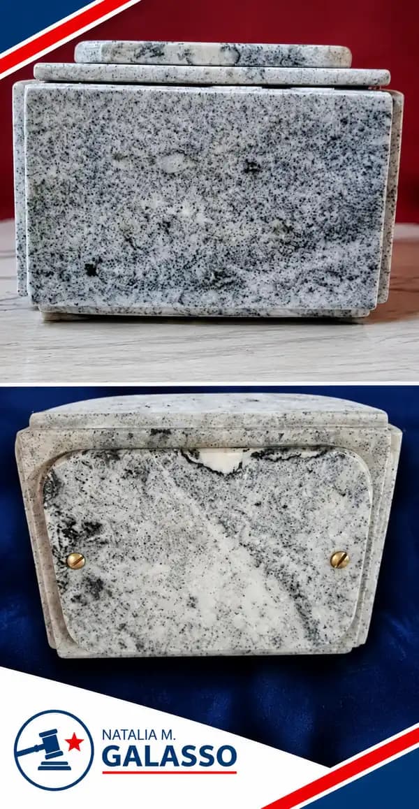 Caja o recipiente decorativo o alhajero artesanal