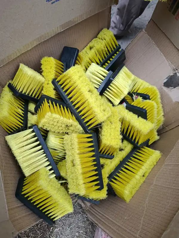 Cepillos y rollo vivo plástico