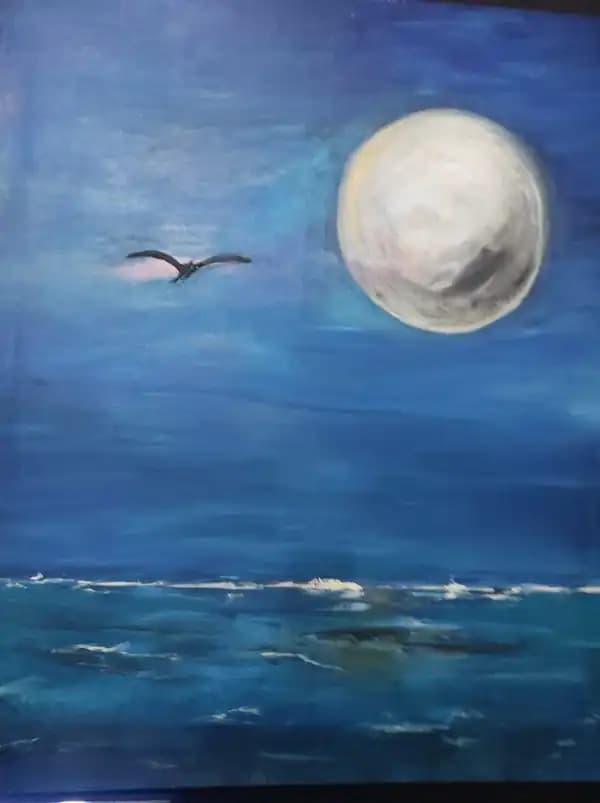 Obra de Arte: LUNA SOBRE EL MAR