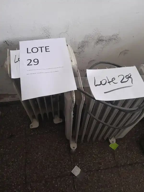 LOTE 29 - DOS CALEFACTORES DE ACEITE
