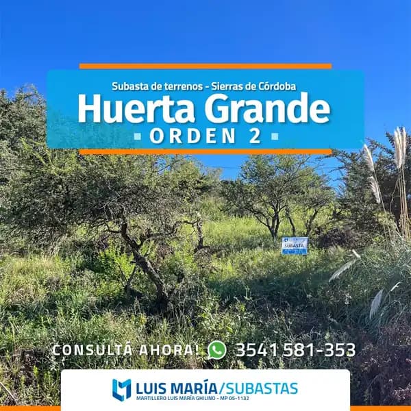 Huerta Grande 02, servicios escritura financiación