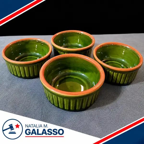 4 cazuelas de cerámica