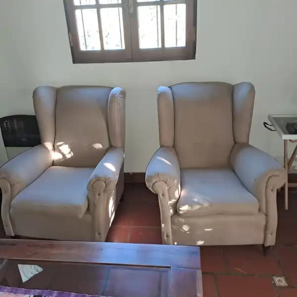 PAR DE SILLONES SOFA BERGER 1 CUERPO