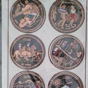 Posavasos recuerdo de Chile