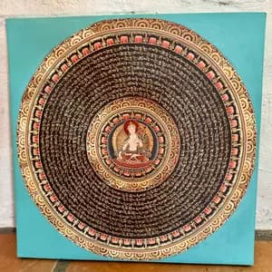 CUADRO MANDALA VINIL 30x30