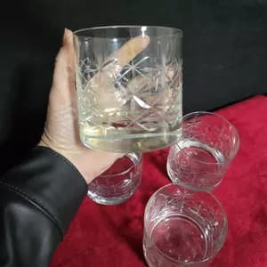 4 VASOS WHISKY CRISTAL