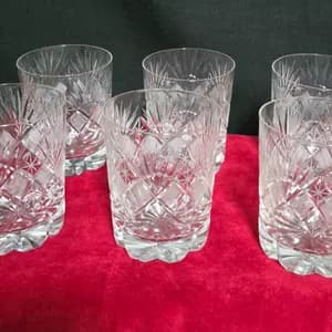 6 VASOS WHISKY CRISTAL