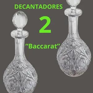 2 decantadores Baccarat