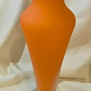 FLORERO CRISTAL NARANJA