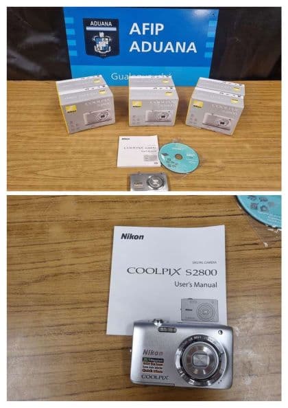6 CÁMARAS FOTOGRÁFICAS MARCA NIKON, MODELO COOLPIX S 2800- FUNCIONAMIENTO SIN CONTROLAR - SE VENDEN EN EL ESTADO EN QUE SE ENCUENTRAN Y EXHIBEN. ACTA LOTE 104/15