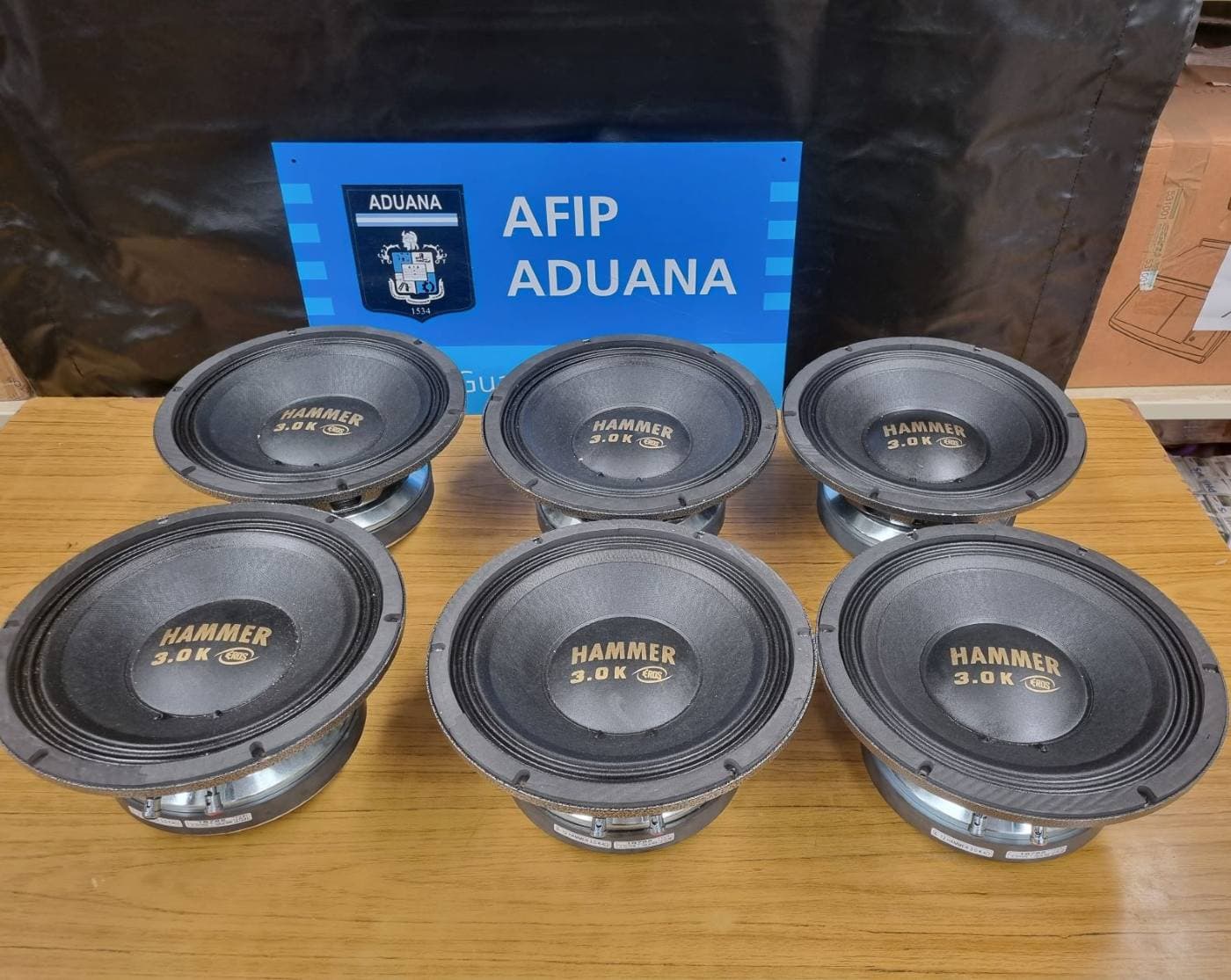 6 PARLANTE MARCA EROS, MODELO E-12 HAMMER 3.0 K, 4 OHMS, 1500 W RMS- FUNCIONAMIENTO SIN CONTROLAR - SE VENDEN EN EL ESTADO EN QUE SE ENCUENTRAN Y EXHIBEN. ACTA LOTE 339/21