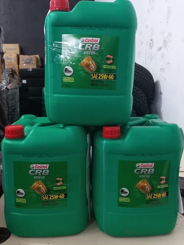 3 BIDONES DE ACEITE P/MOTOR DIESEL X 20 LT - CASTROL SAE 25W60 - AÑO DE FABRICACIÓN 2023 - SE VENDEN EN EL ESTADO EN QUE SE ENCUENTRAN Y EXHIBEN. 23016GSM000261