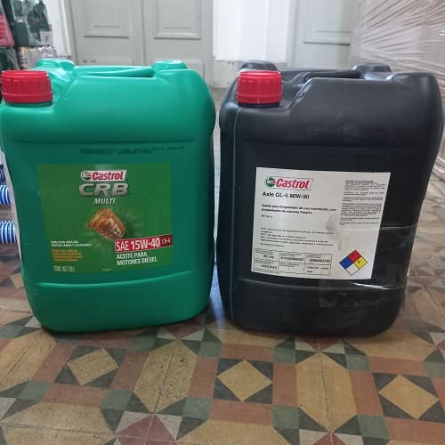 1 BIDON DE ACEITE P/ENGRANAJES X 20 LT - CASTROL SAE GL-5-80W-90 - AÑO DE FABRICACIÓN 2023 - SE VENDEN EN EL ESTADO EN QUE SE ENCUENTRAN Y EXHIBEN. 23016GSM000263