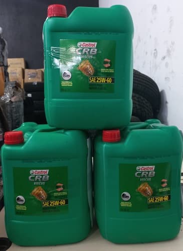 3 BIDONES DE ACEITE P/MOTOR DIESEL X 20 LT - CASTROL SAE 25W60 - AÑO DE FABRICACIÓN 2023 - SE VENDEN EN EL ESTADO EN QUE SE ENCUENTRAN Y EXHIBEN. 23016GSM000277
