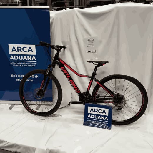 UNA BICICLETA – MARCA UPLAND – MODELO X100 – RODADO 27 – N.º SERIE UPFX10002716B - NUEVA - ARMADATRIBUTAN IVA ALÍCUOTA 21% - FUNCIONAMIENTO SIN CONTROLAR - SE VENDEN EN EL ESTADO EN EL QUE SE ENCUENTRAN Y EXHIBEN - CIM 99/2018