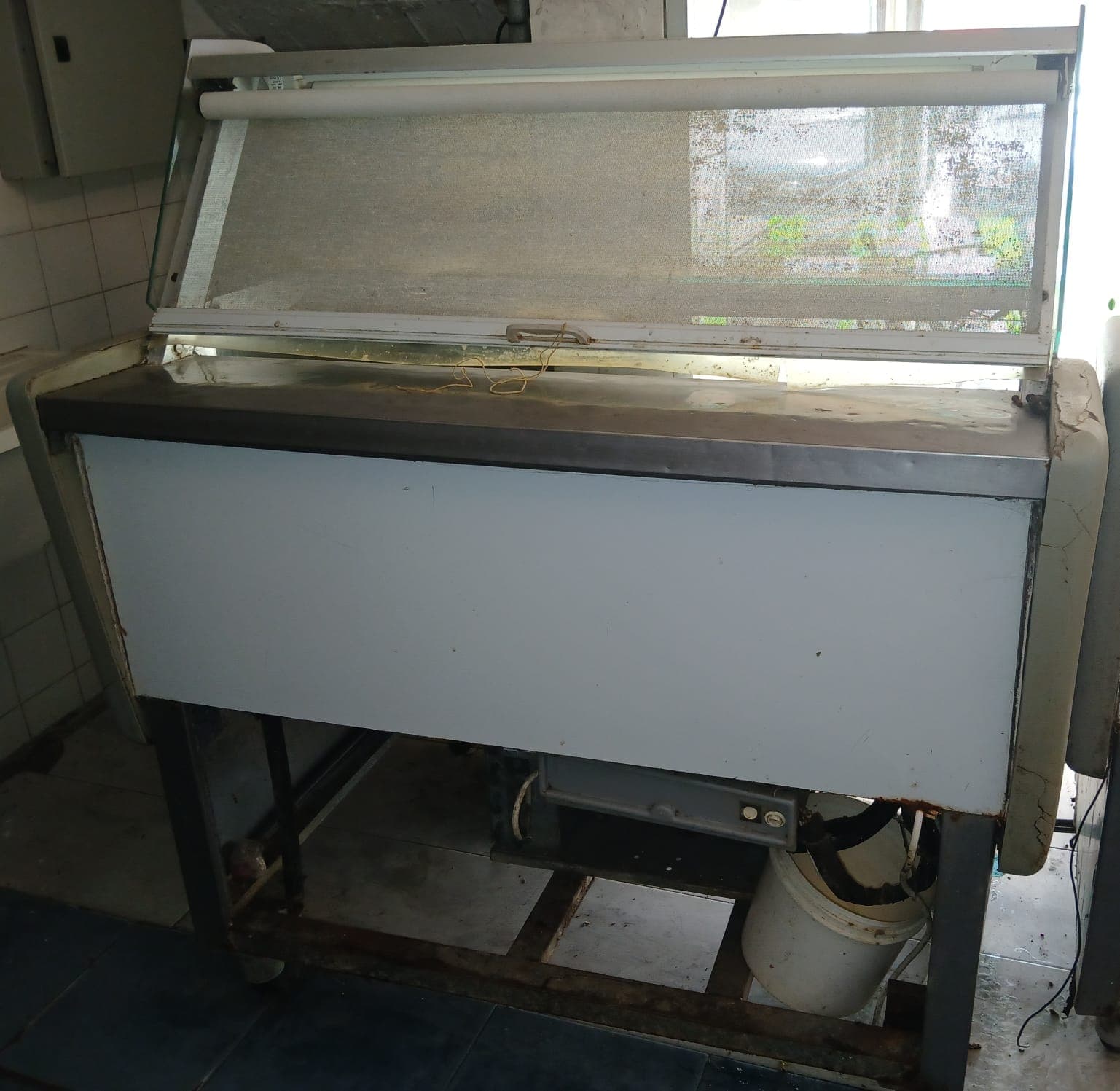 LOTE 2: HELADERA MOSTRADOR BATEA DE UN METRO DE LARGO.  MARCA FRIDER.