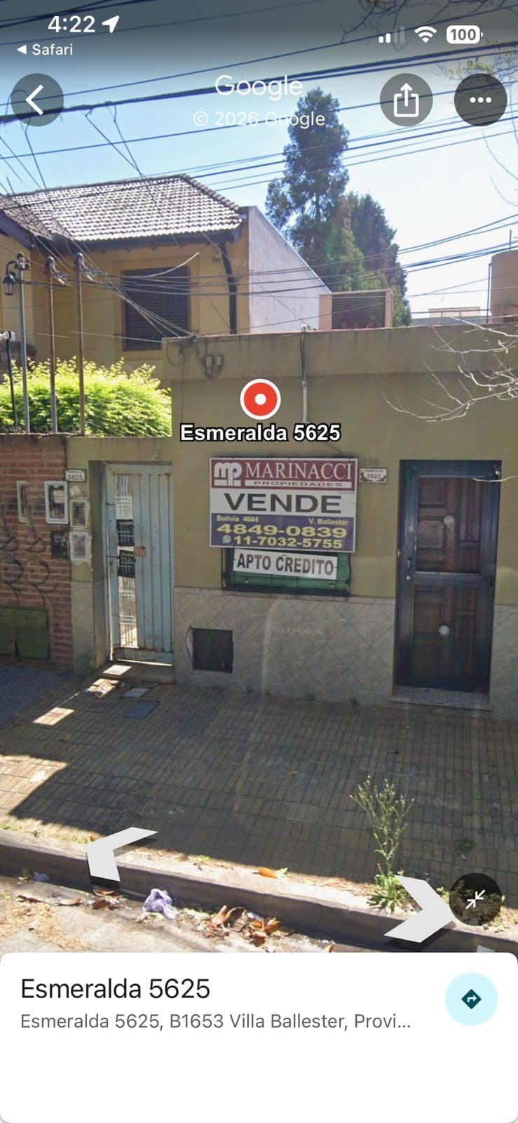 PH, contra frente por pasillo, 2 ambientes, en Villa Ballester. OCUPADO.